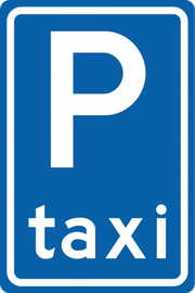 Verkeersbord: E05 - Alleen voor taxi's