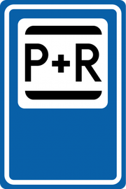Verkeersbord: E12 - P+R (Park and Ride)